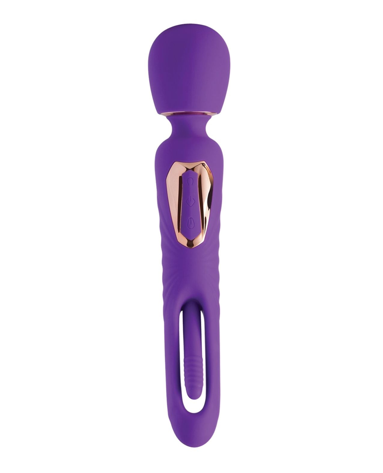 Di-Orgasm Vibrating Massage Wand & G-Spot Tapping Stimulator Purple