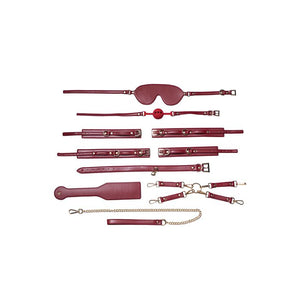 Kinky Play Box Red Passion 8 pc Set Bondage Kit