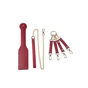 Kinky Play Box Red Passion 8 pc Set Bondage Kit