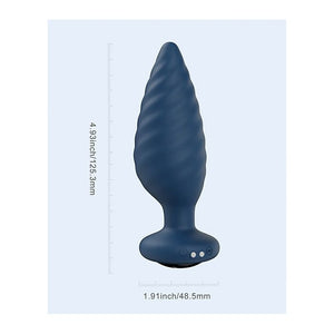 Noah App-Controlled Rotating Butt Plug Navy Blue