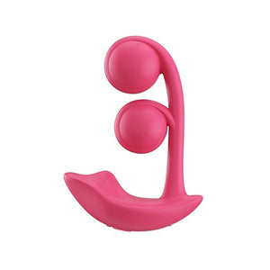 Melody Pressure Sensing App-Controlled Twin Balls Dual Clit and G Spot Vibrator
