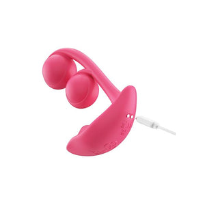Melody Pressure Sensing App-Controlled Twin Balls Dual Clit and G Spot Vibrator