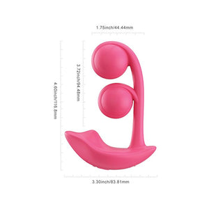 Melody Pressure Sensing App-Controlled Twin Balls Dual Clit and G Spot Vibrator