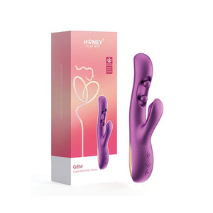 Honey Play Box Gem Pressure Sensing App-Controlled Twin Balls Rabbit Vibrator