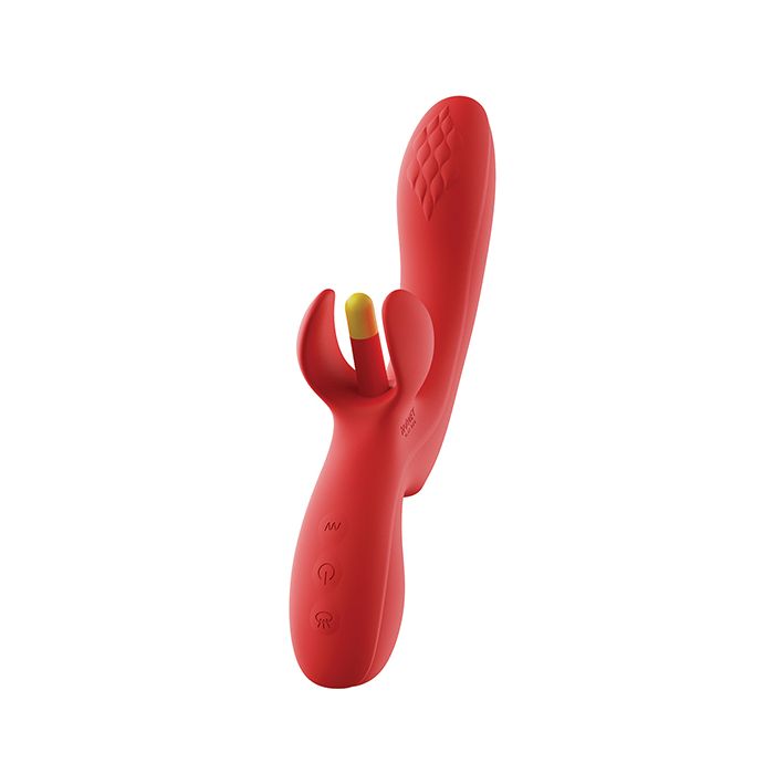Fortexa App-Controlled Kinky Finger Flapping Dual Rabbit Style Clit and G Spot Stimulator