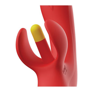 Fortexa App-Controlled Kinky Finger Flapping Dual Rabbit Style Clit and G Spot Stimulator