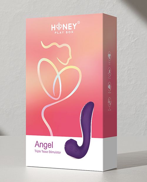Angel Triple Tease 3 in 1 Clitoral Sucking Licking and G Spot Vibrator