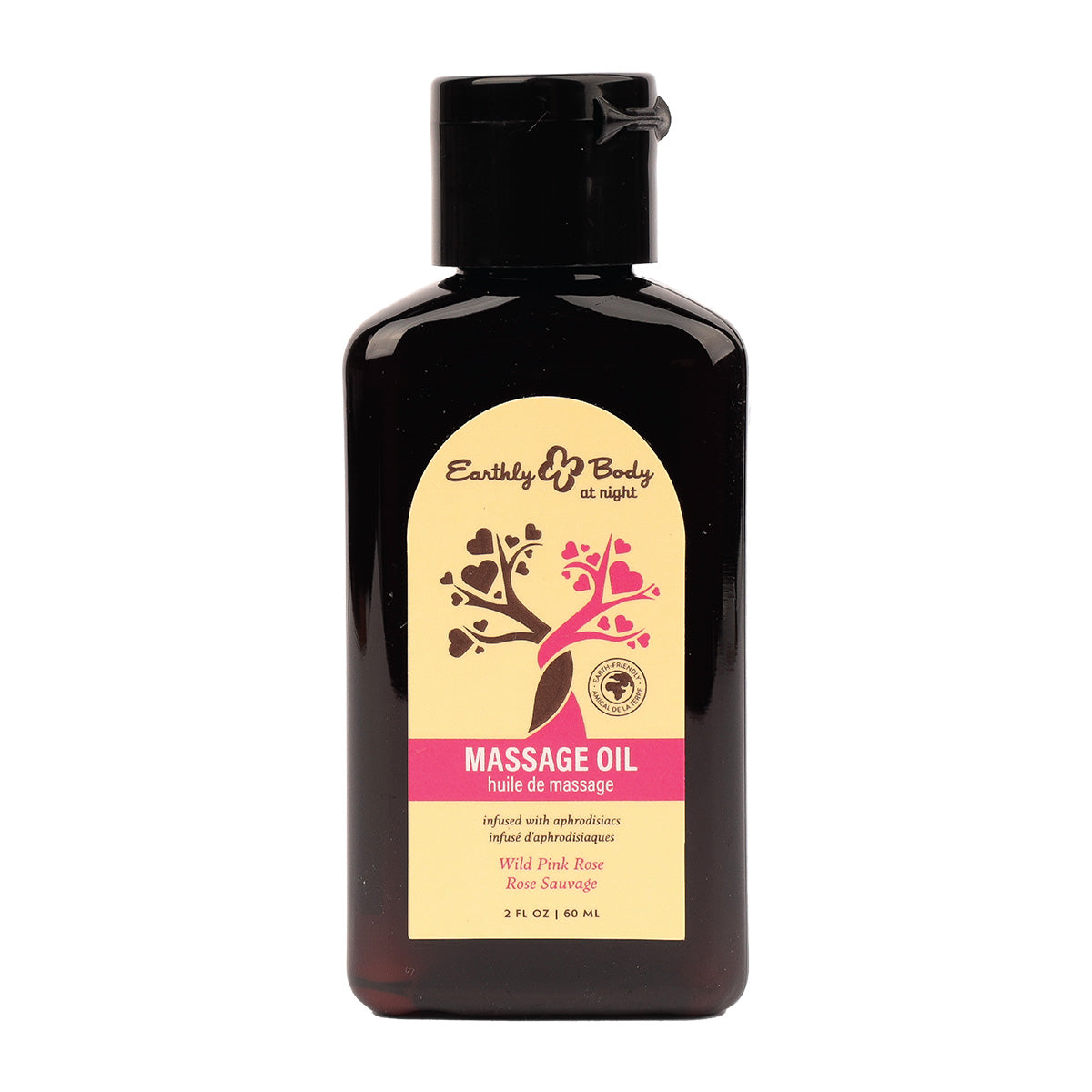 Earthly Body At Night Aphrodisiac Massage Oil Wild Pink Rose