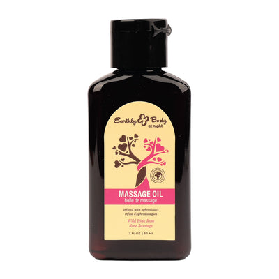 Earthly Body At Night Aphrodisiac Massage Oil Wild Pink Rose