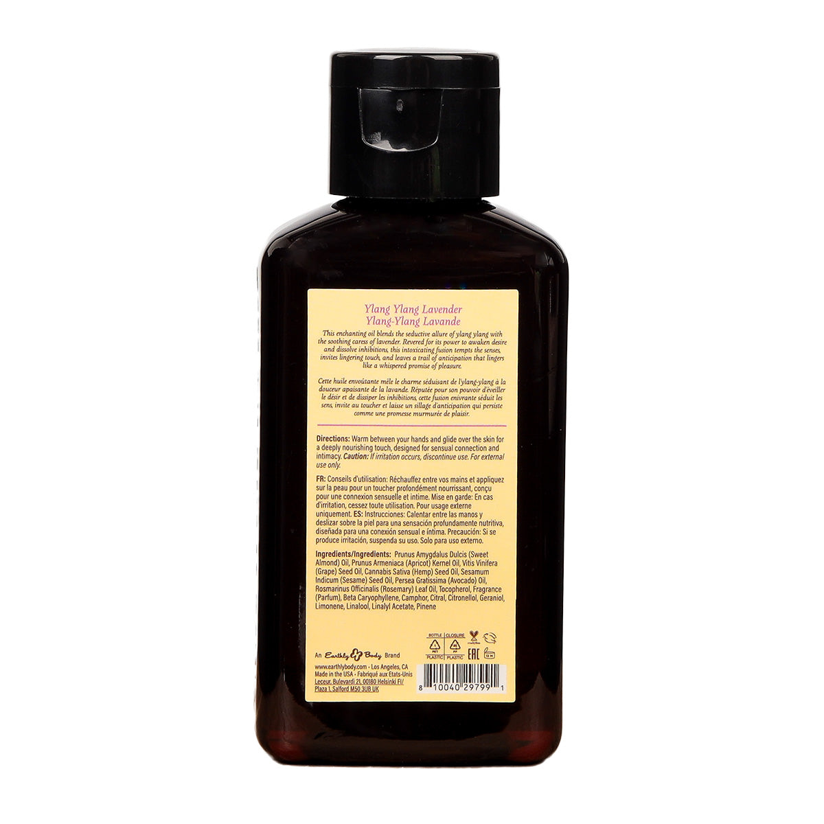 Earthly Body At Night Aphrodisiac Massage Oil Ylang Ylang Lavender