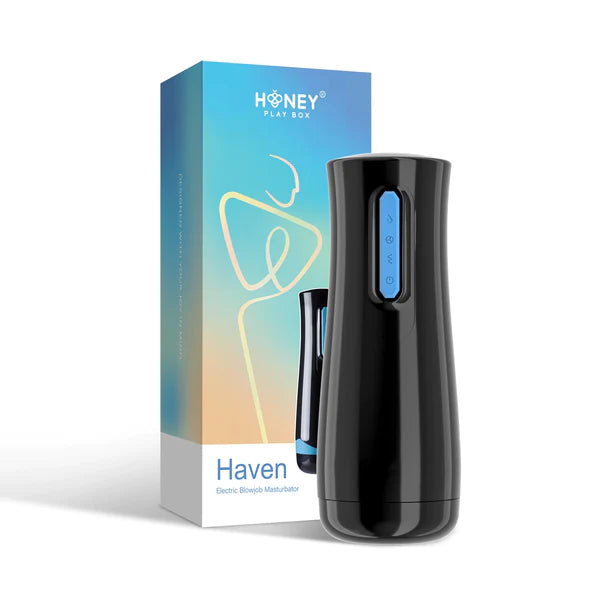 Haven Automatic Male Stroker With Sucking Penis Sleeve Black