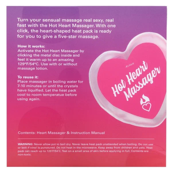 Jelique Hot Heart Massager Pink
