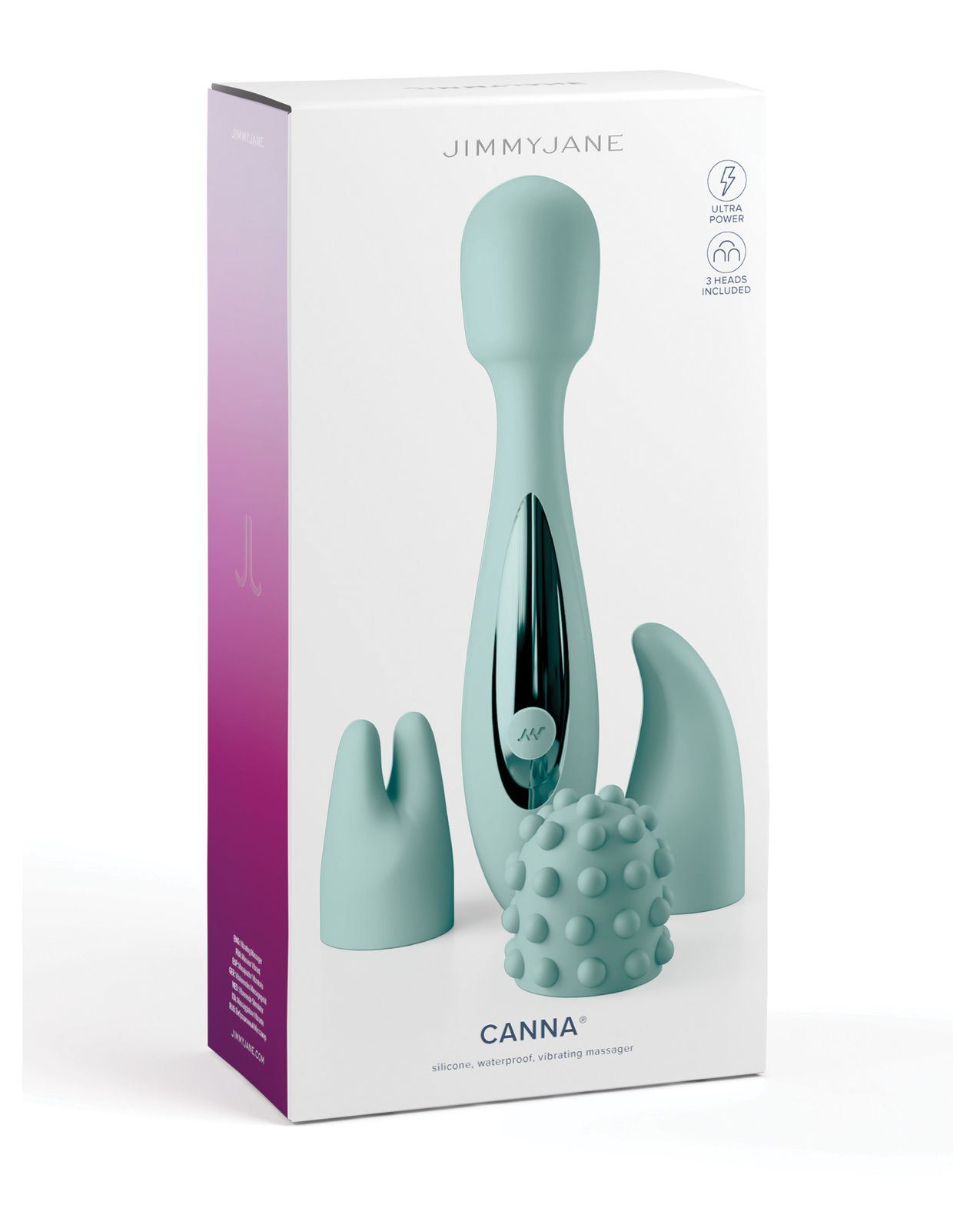 JimmyJane Canna Wand Massager with Multi Attachable Heads