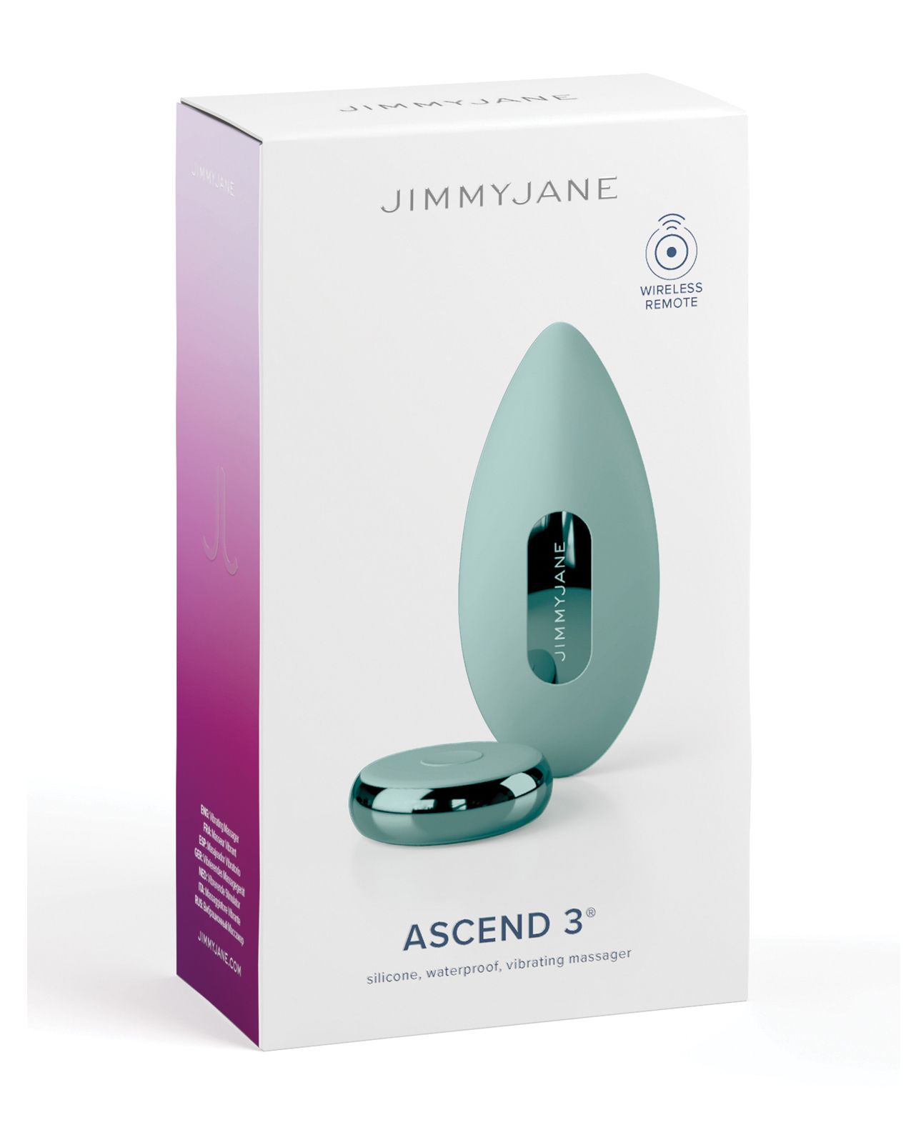 JimmyJane Ascend 3 Handheld Clitoral Palm Remote Control Vibrator