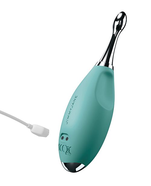 JimmyJane Focus Pro High Frequency Sonic Clitoral Stimulator Teal with Multi Attachable Heads