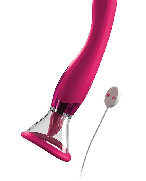 JimmyJane Apex G Spot, Nipple and Clitoral Vibrator with 4 Powerful Motors and Suction