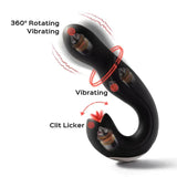 Joi Pro Rotating Head G-Spot Vibrator & Clit and Anus Licker with Remote Control