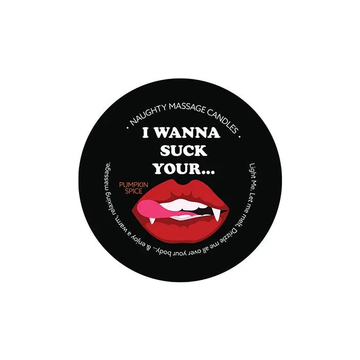Kama Sutra Mini Massage Halloween Candle 1.7 oz Wanna Suck