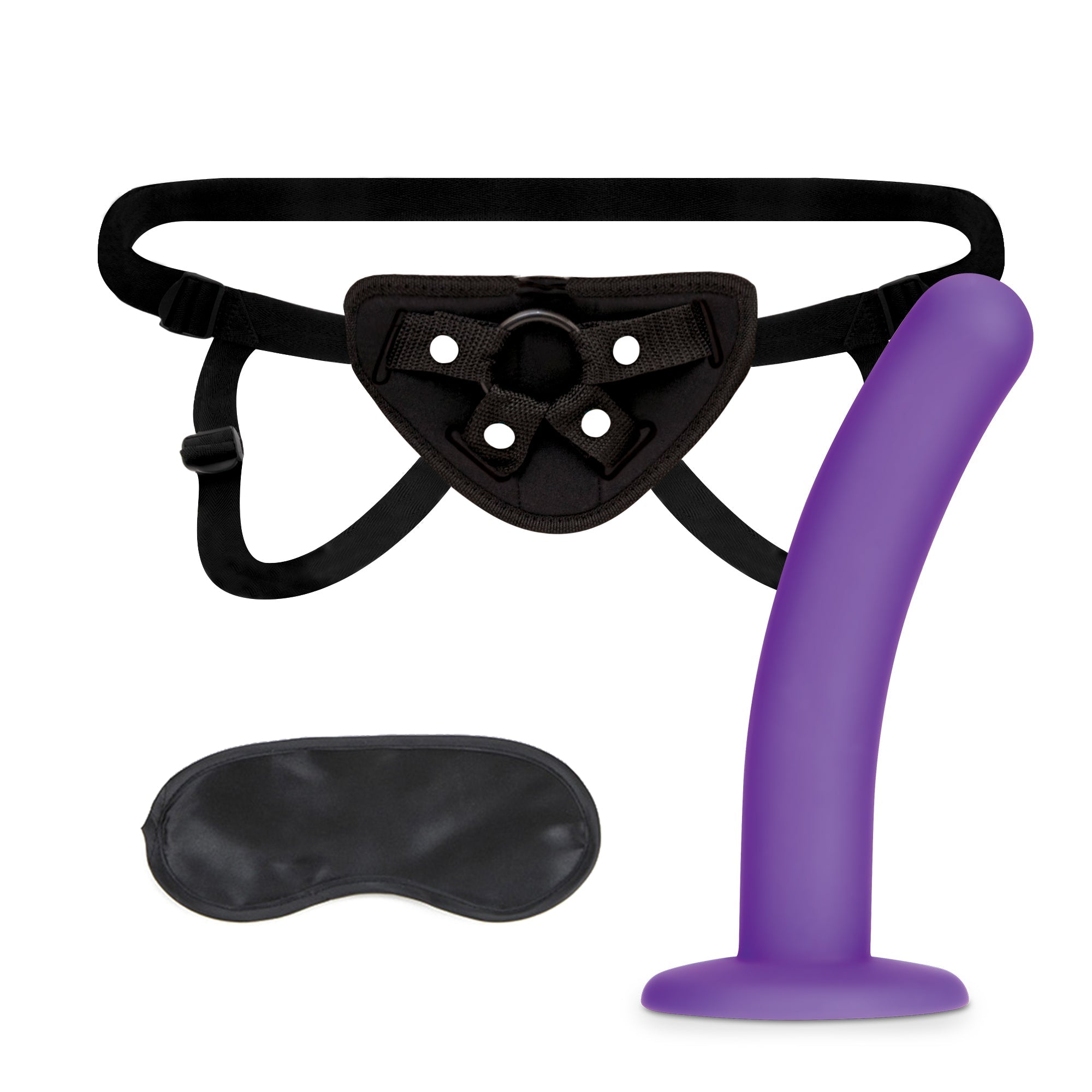 Lux Fetish 5" Dildo with Strap On Harness Set