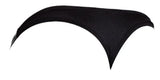 Roma Costume Midnight Men's Wetlook Thong with Zipper Front Black