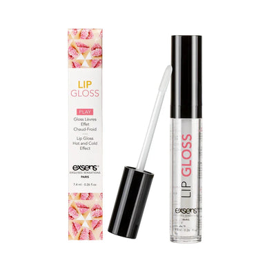 Exsens Hot Kiss Strawberry Body Safe Warming & Cooling Lip Gloss 0.24 oz