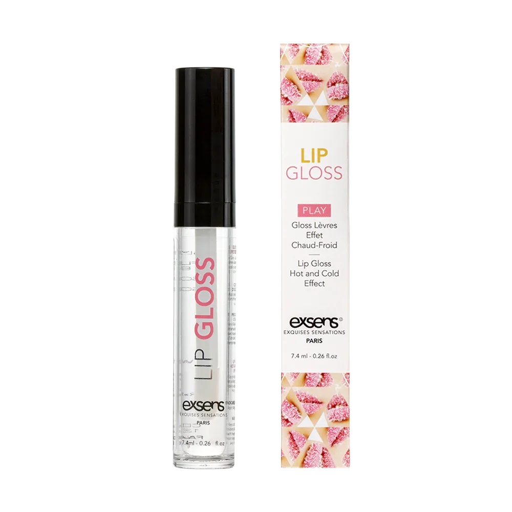 Exsens Hot Kiss Strawberry Body Safe Warming & Cooling Lip Gloss 0.24 oz