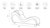 Liberator Lyric Luxury Ultraleather Bondage Compatible Sex Chaise