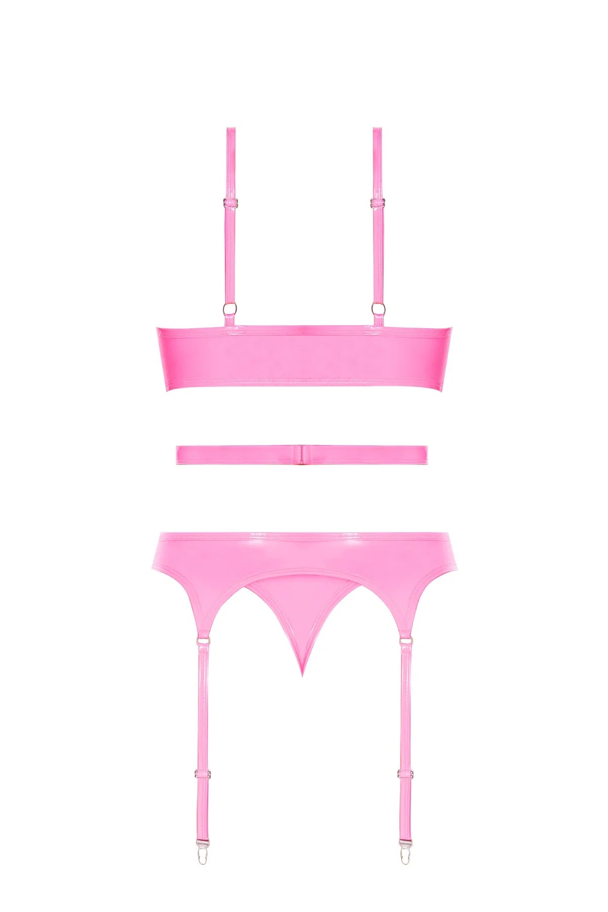 Magic Silk Hard Candy Basque & Cheeky Panty Pink