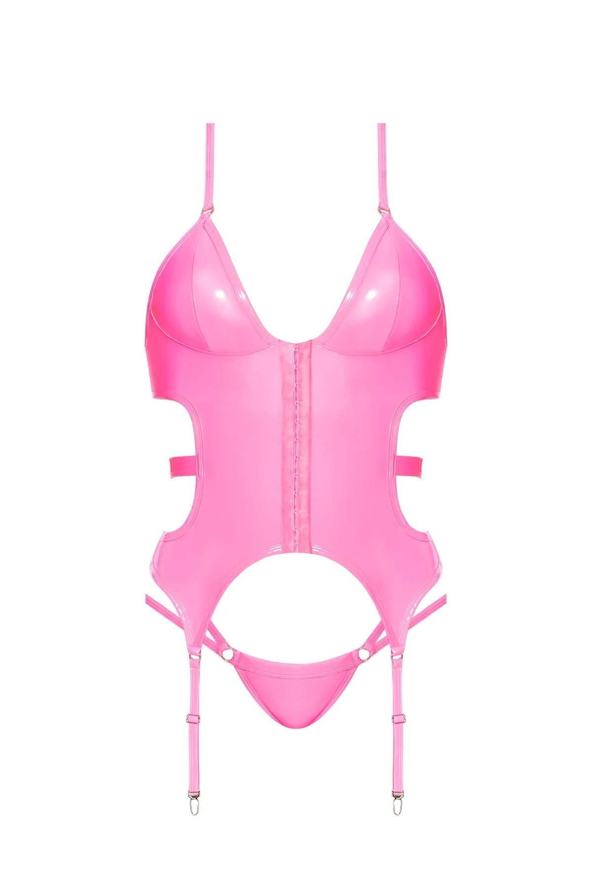 Magic Silk Hard Candy Basque & Cheeky Panty Pink