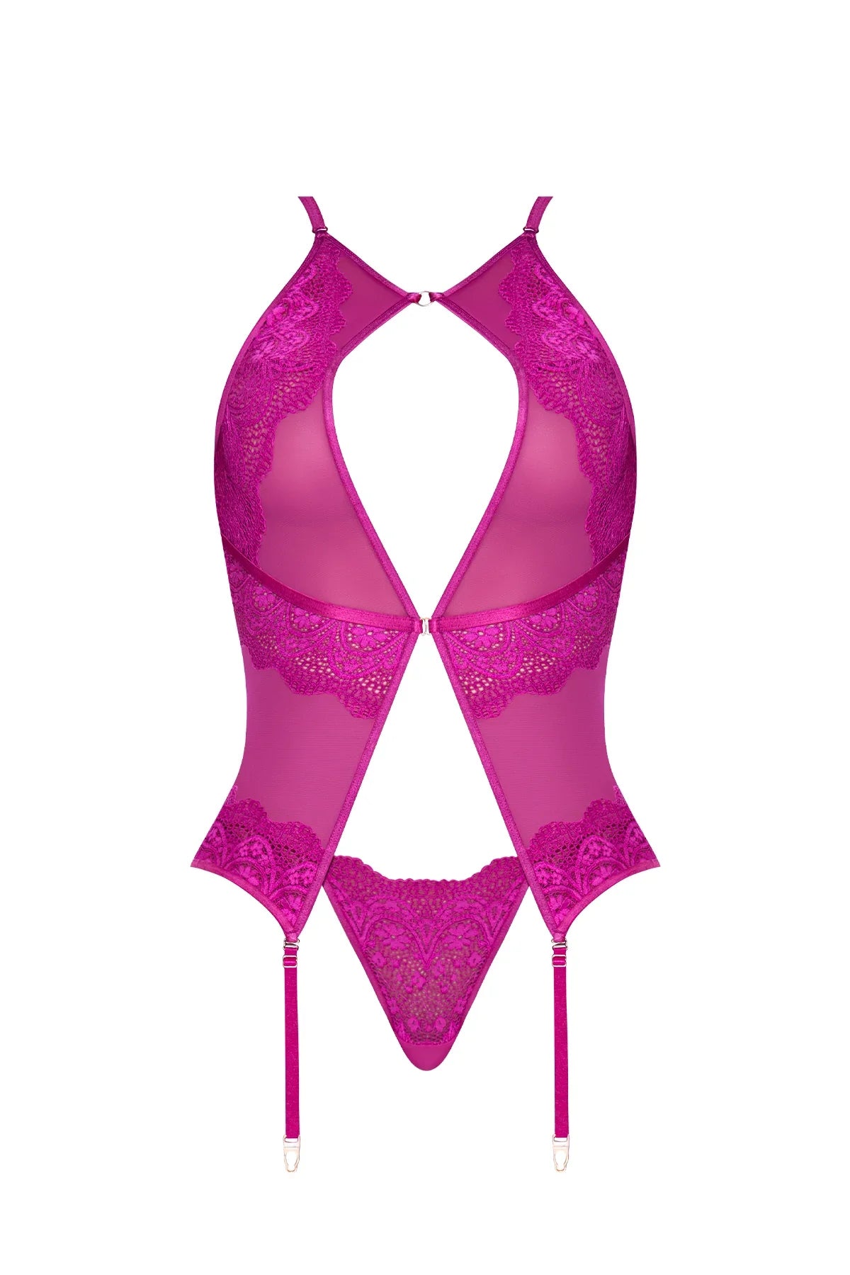 Magic Silk Berrylicious Basque & G-String Set Raspberry