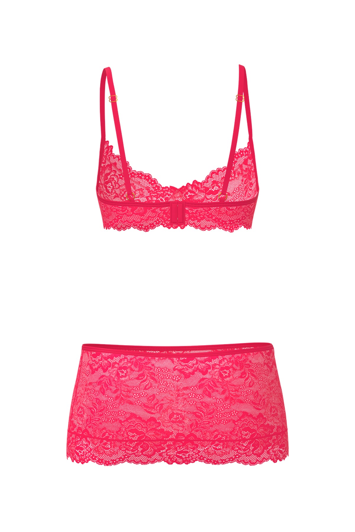 Magic Silk Get It Girl Bra, Skirt & Thong Set Diva Pink