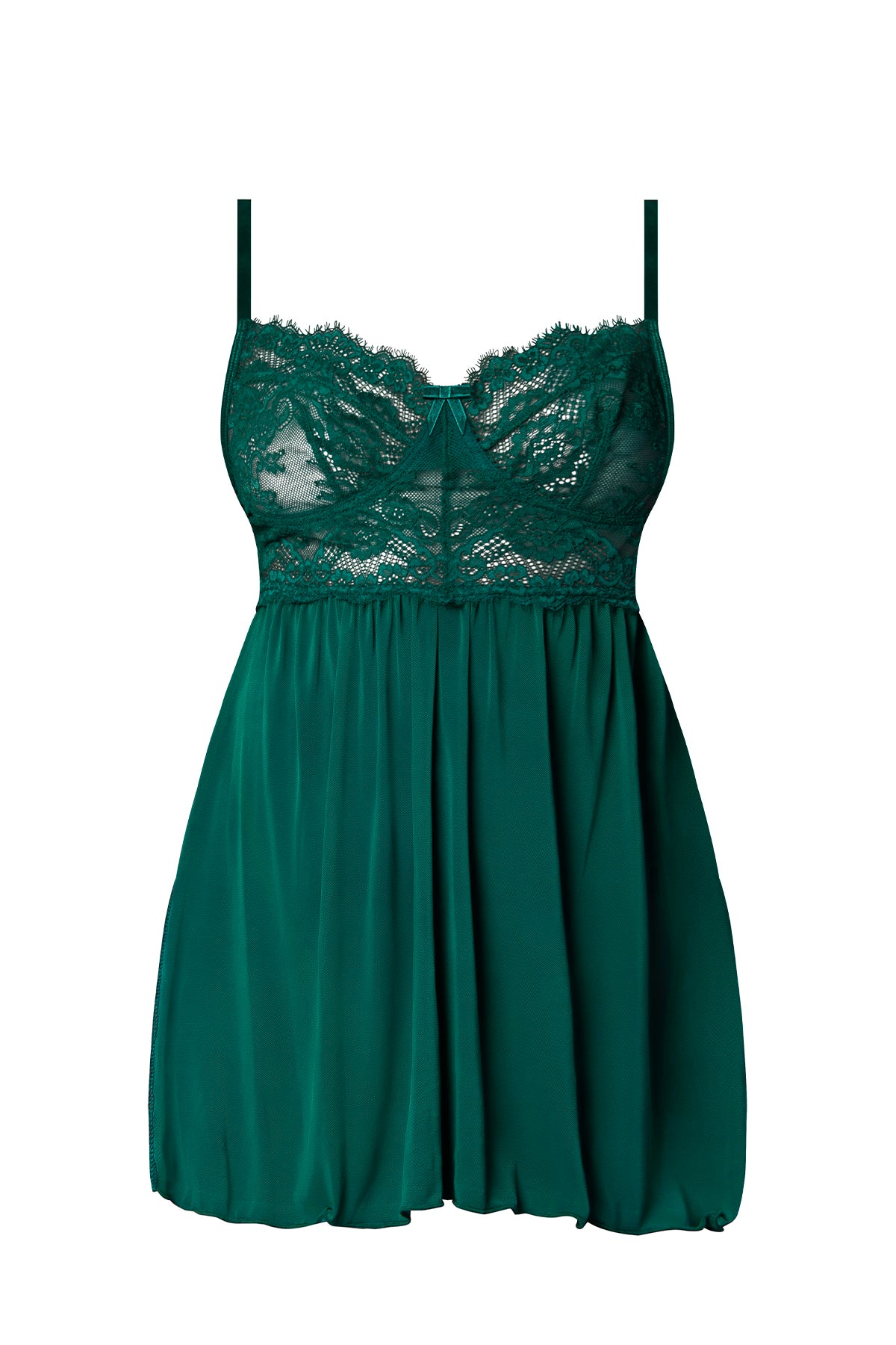 Magic Silk Evermore Babydoll & Cheeky Panty Set Emerald