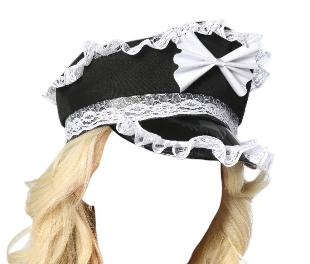 Roma Costume Maid Hat Costume Accessory Black/White One Size