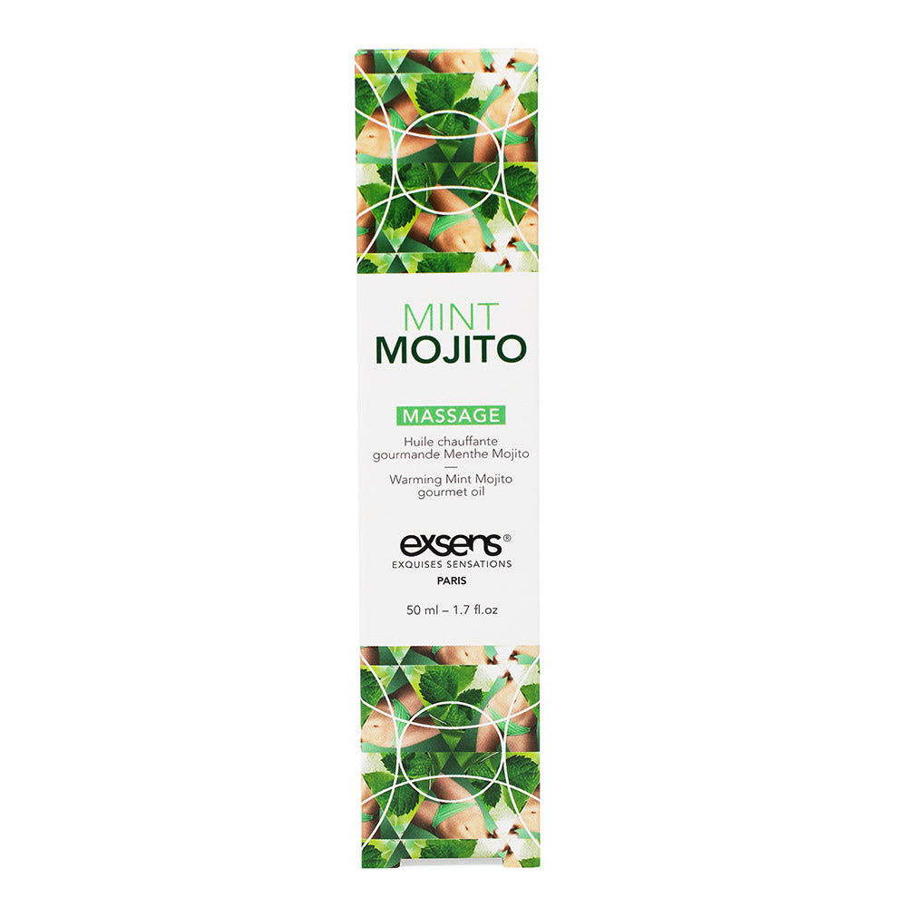 Exsens Mint Mojito Warming Intimate Massage Oil 1.7 oz