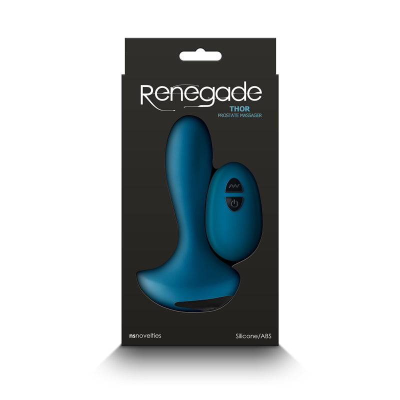 Renegade Thor Prostate Remote Control Vibrating & Warming Massager Teal