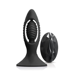 Renegade V2 Rechargeable Vibrating Ribbed Anal Plug with Remote Control