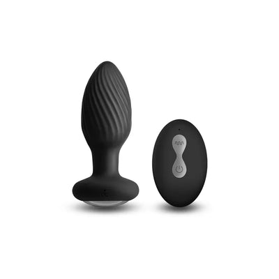 Renegade Alpine Gyrating Remote Control Anal Plug Black