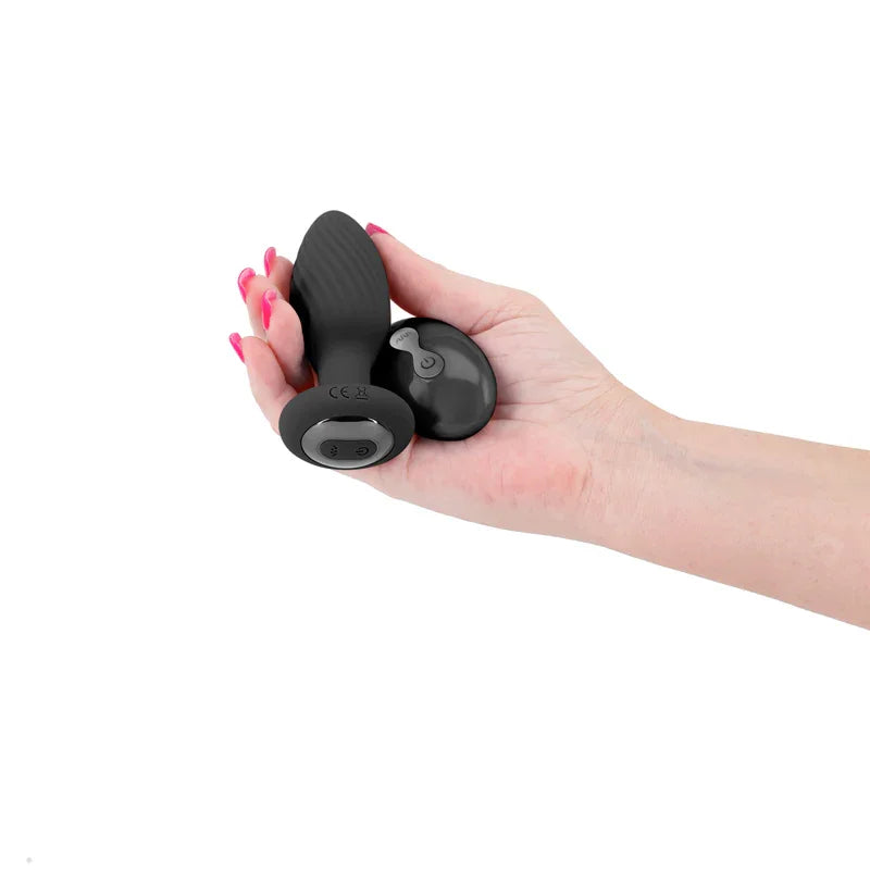 Renegade Alpine Gyrating Remote Control Anal Plug Black