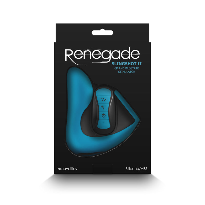 Renegade Slingshot II Penis Ring & Prostate Remote Control Stimulator Teal