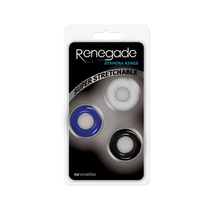 Renegade Stamina Super Stretchy Penis Rings 3 Pack