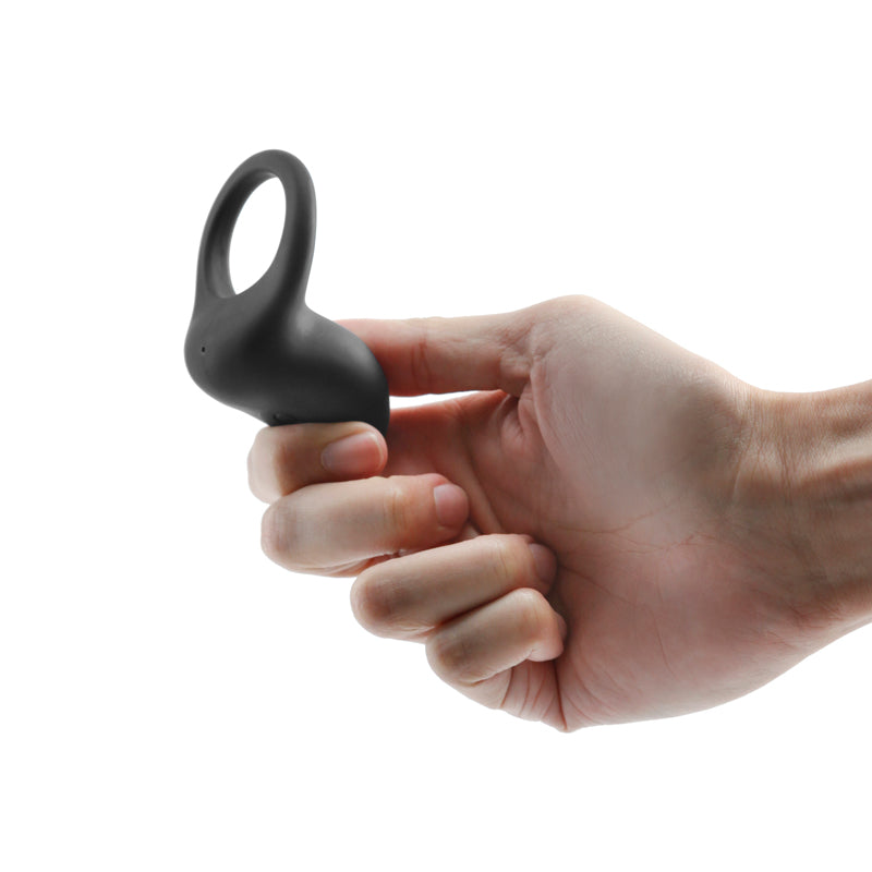 Renegade Regal Rechargeable Vibrating 7 Function Penis Ring Black