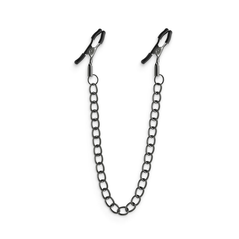 Bound Tweezer Style Nipple Clamps with Pull Chain DC2 Gunmetal