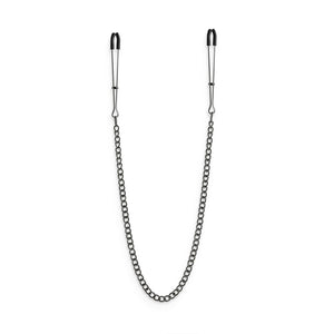 Bound Tweezer Style Nipple Clamps with Pull Chain DC3 Gunmetal