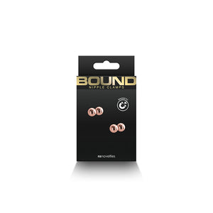 Bound Magnet Style Nipple Clamps with Ball Magnets M1 Rose Gold