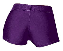 Shots Ouch! Vibrating Strap-on Boxer Purple