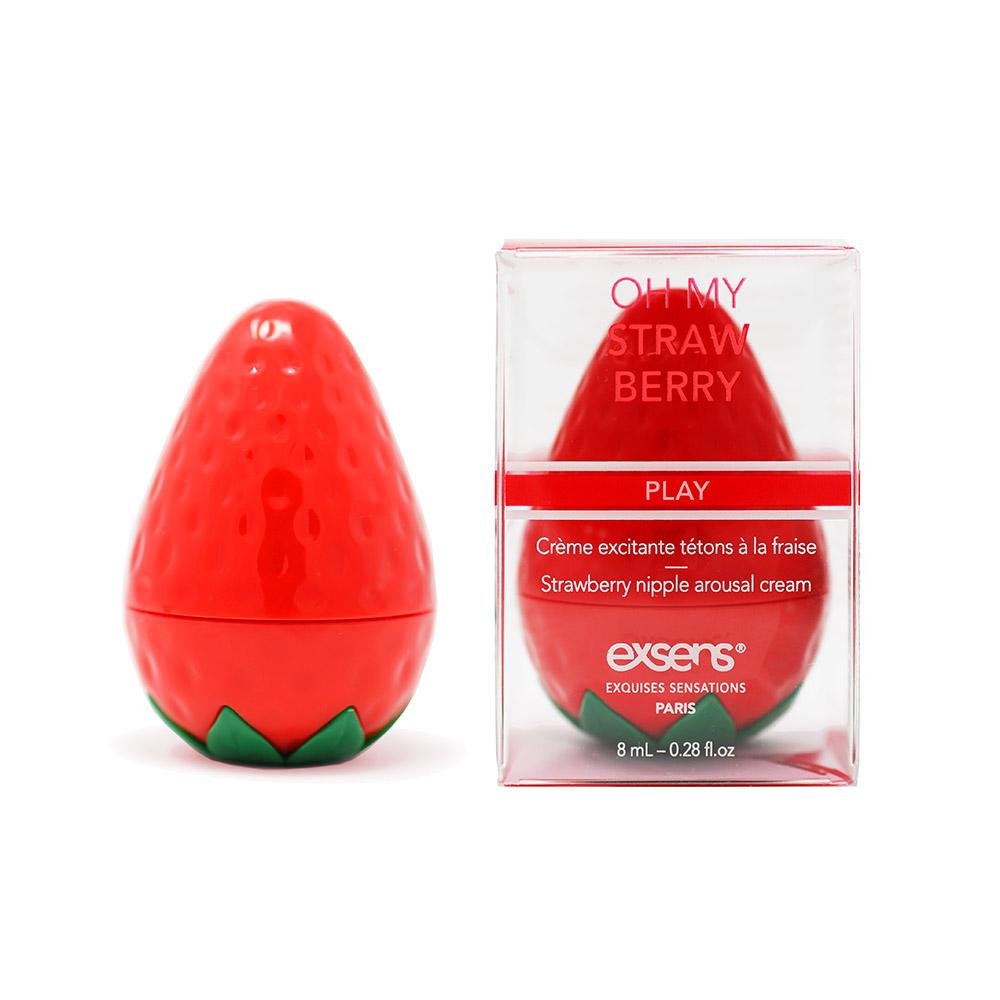Exsens Oh My Strawberry Gently Cooling Nipple Arousal Cream 0.3 oz