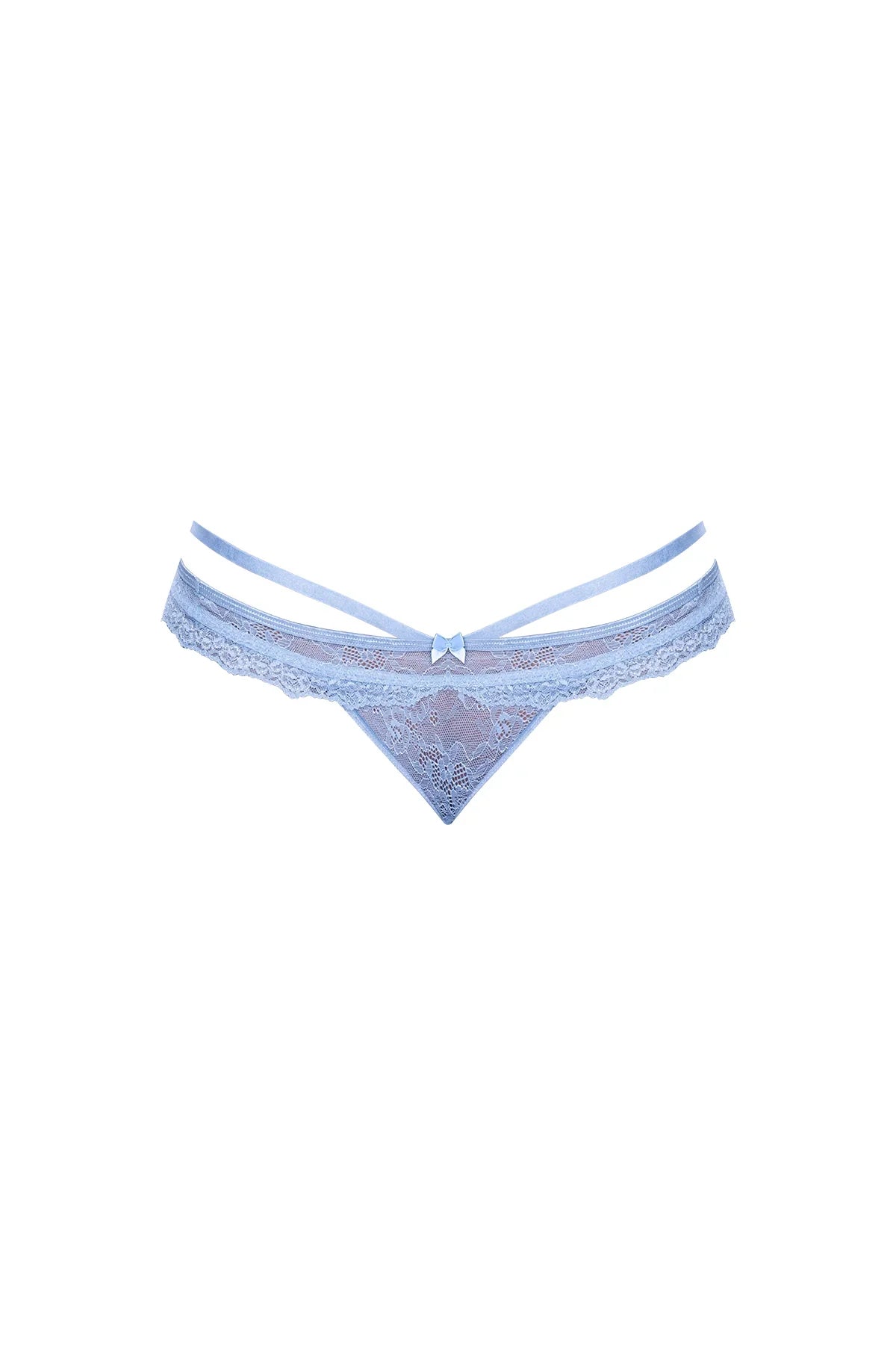Magic Silk Ooh La Lace Peek-a-Boo Cheeky Panty Periwinkle