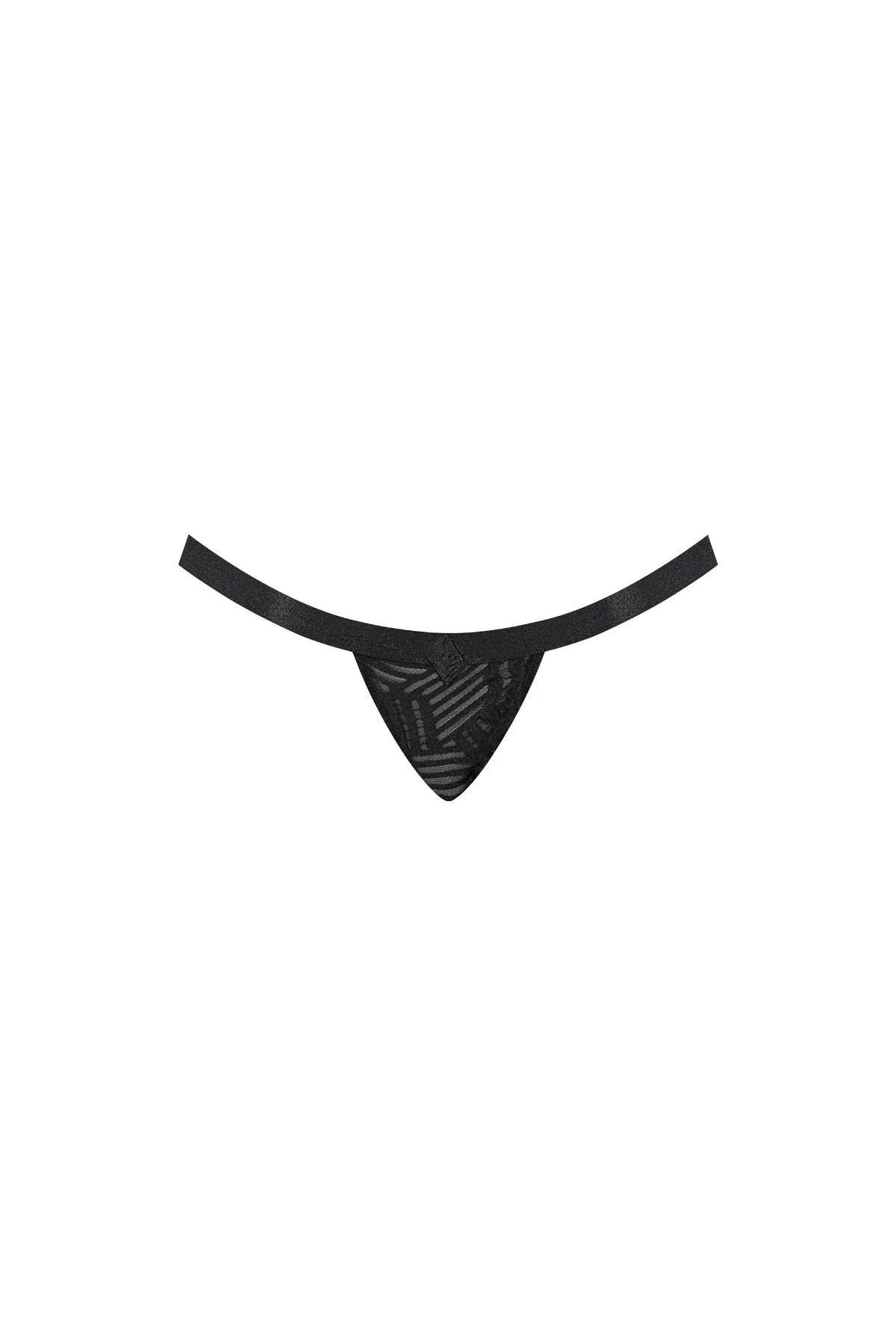Magic Silk Rude Awakening Split Crotch Thong Black