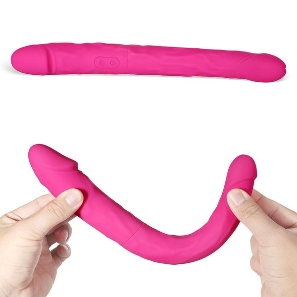 Sappho 12 In Double Ended Remote Control Vibrating Dildo