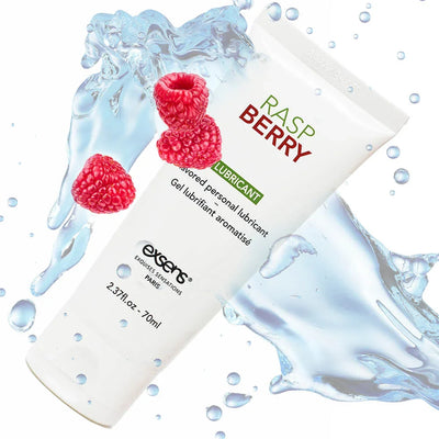 Exsens Raspberry Water-Based Flavored Personal Intimate Lubricant 2.4 oz